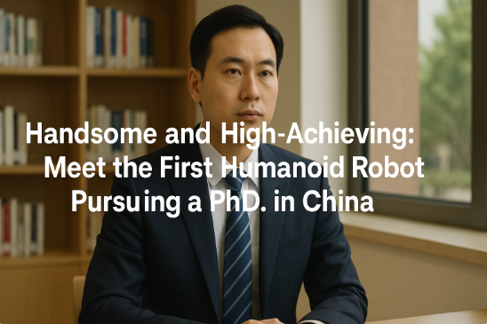 Handsome and High-Achieving: Meet the First Humanoid Robot Pursuing a PhD in China